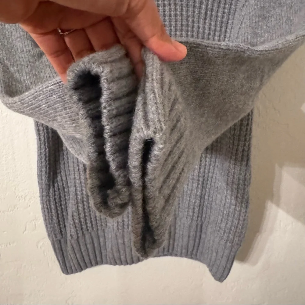 Daniele Blasi Men's‎ Gray Wool Blend Shawl Collar Knit Pull Over Sweater Size M